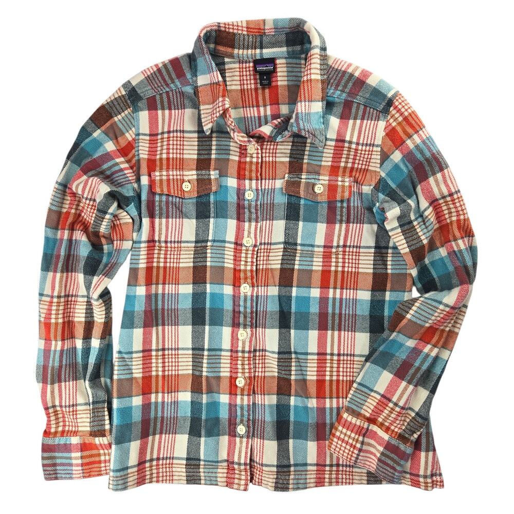 Patagonia |100% Organic Cotton Plaid Flannel | Size 8 - Picture 1 of 5